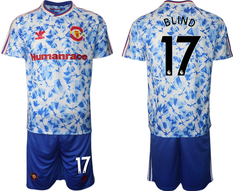 Men 2021 Manchester united adidas Human Race #17 soccer jerseys->manchester united jersey->Soccer Club Jersey